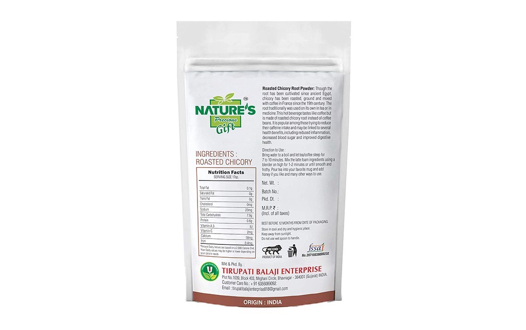 Nature's Gift Roasted Chicory Root Powder    Pack  250 grams